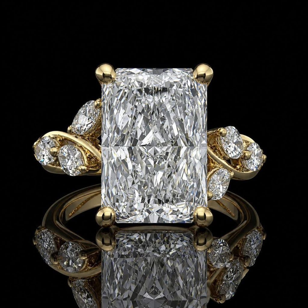 14KT Yellow Gold Lab Diamond Ring