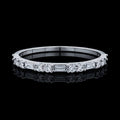 10KT White Gold Lab Diamond Band