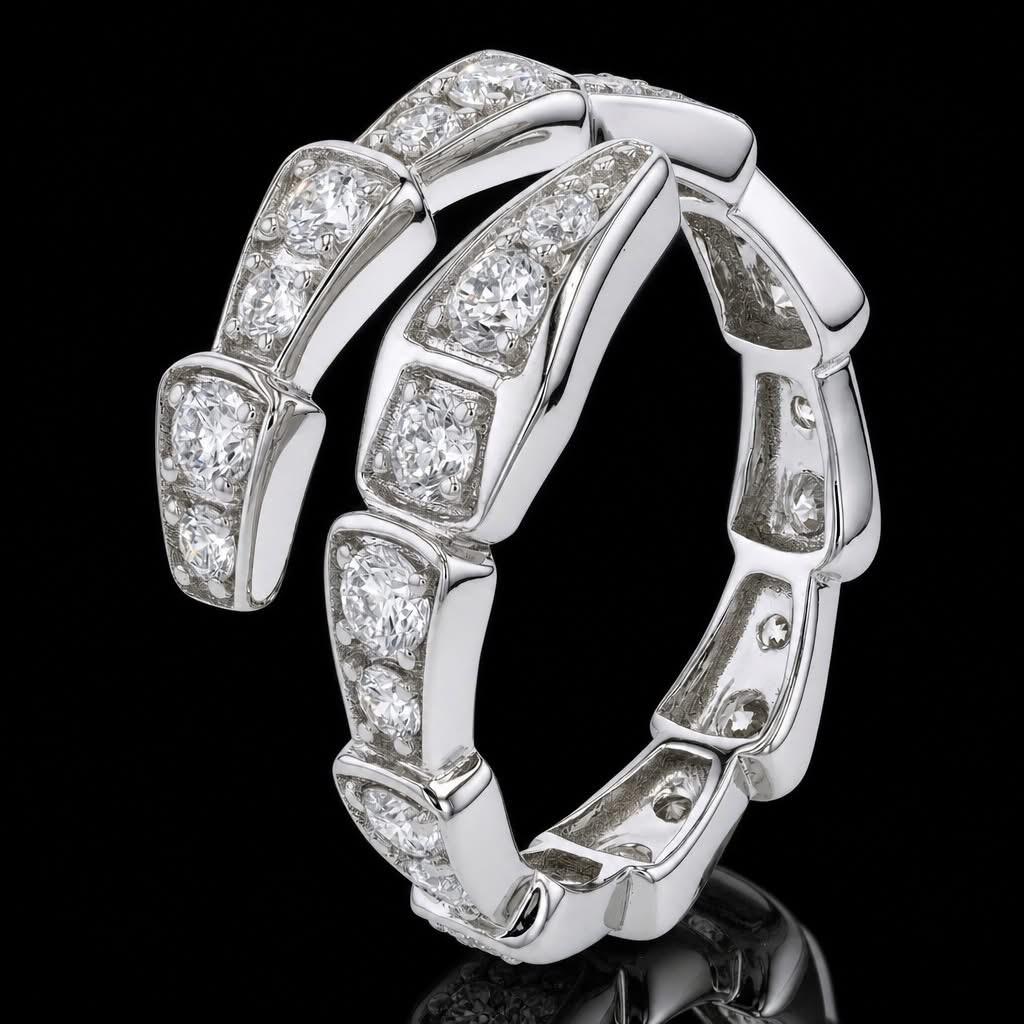 14KT White Lab Diamond Ring