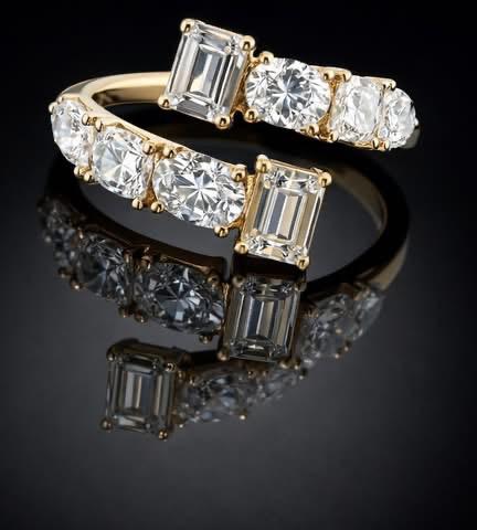 14KT Yellow Gold Lab Diamond Band